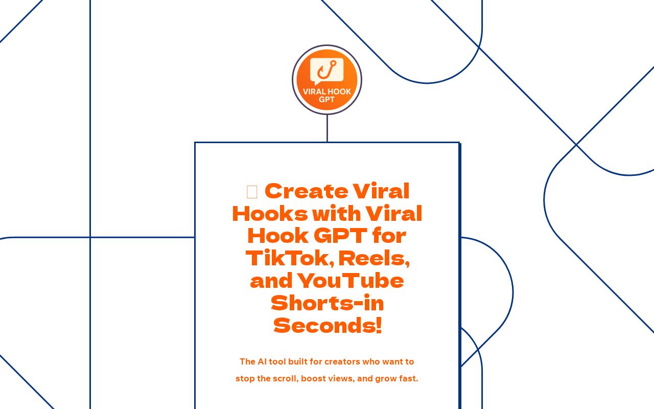 HookGPT – Viral Hook Generator for TikTok, Reels & YouTube